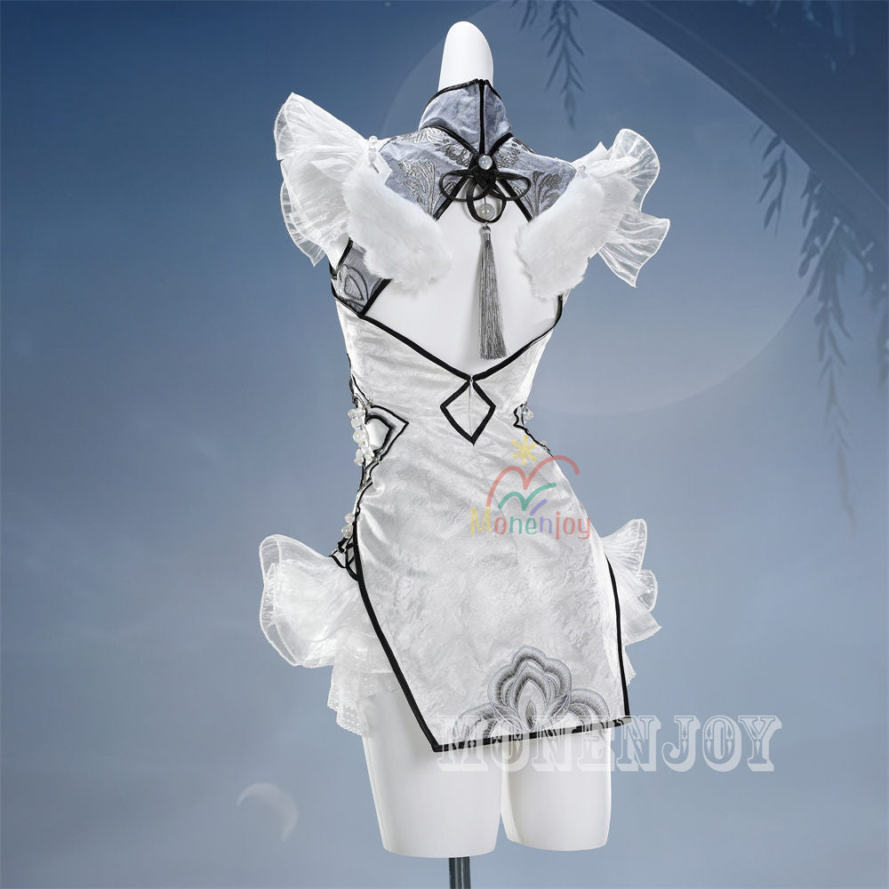Monenjoy　NARAKA:BLADEPOINT　玉雪の心　殷紫萍　コスプレ衣装　ドレス　 武者　 コスチューム MONENJOY