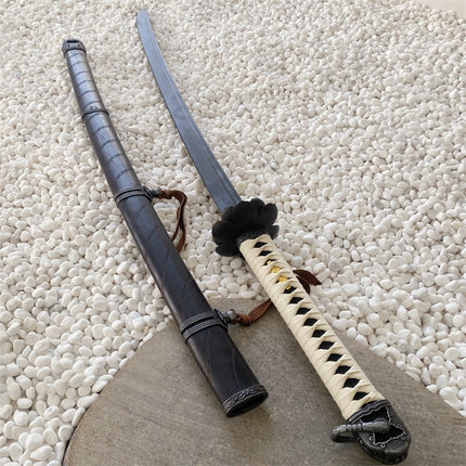 Monenjoy SEKIRO: SHADOWS DIE TWICE Immortal Slash/Baiju Japanese Style Sengoku Period Ashina Isshin Decoration 103cm General Purpose Sword Finished Imitation Sword Replica Japanese Style Cosplay Prop Wood Blade Resin Blade Craft Sword Halloween