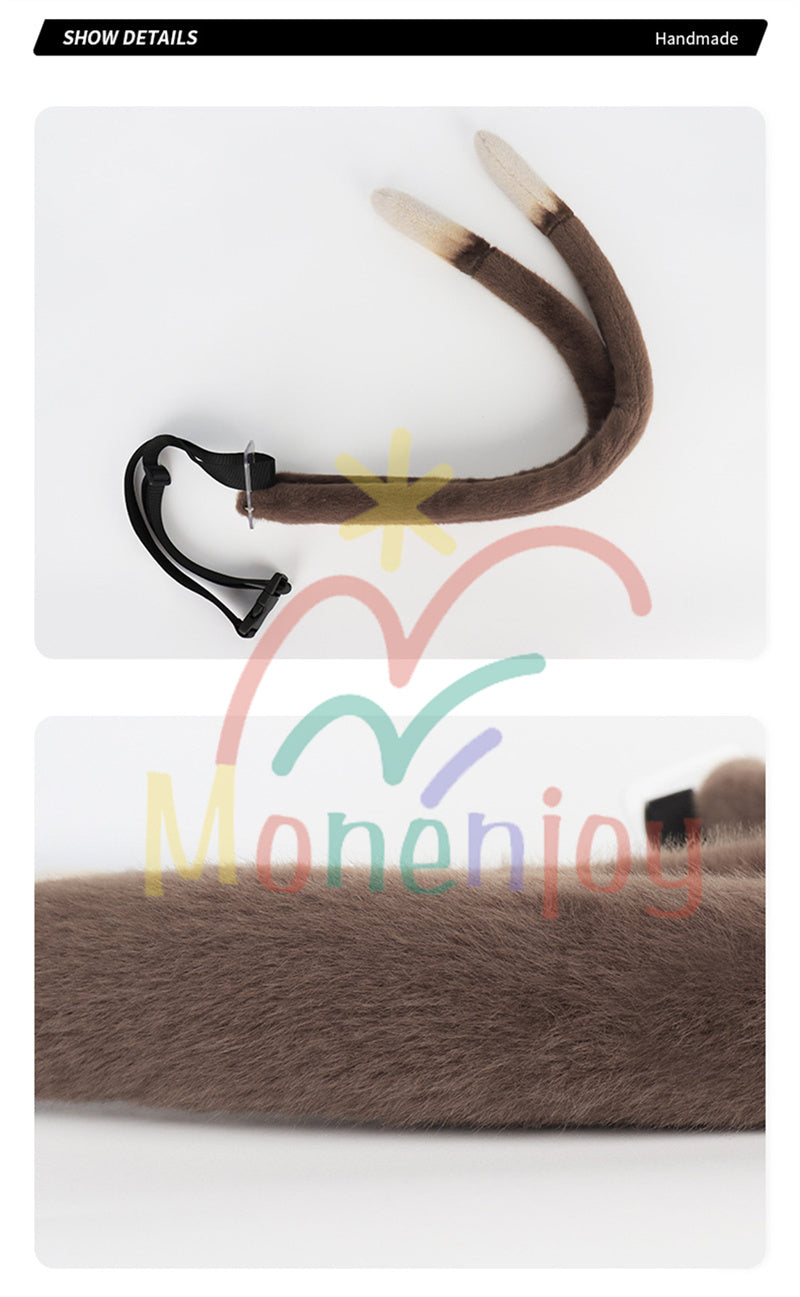 Monenjoy 原神 げんしん 綺良々 尻尾　コスプレ道具　かわいい　飾り　ふわふわ - Monenjoy