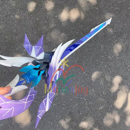 Monenjoy Genshin Impact Skirk Souya One-Handed Sword Motif Weapon Probably One-Handed Sword 110cm PU 3D Cosplay Prop Weapon Model Skirk Prop Abyssal Land GS1433 