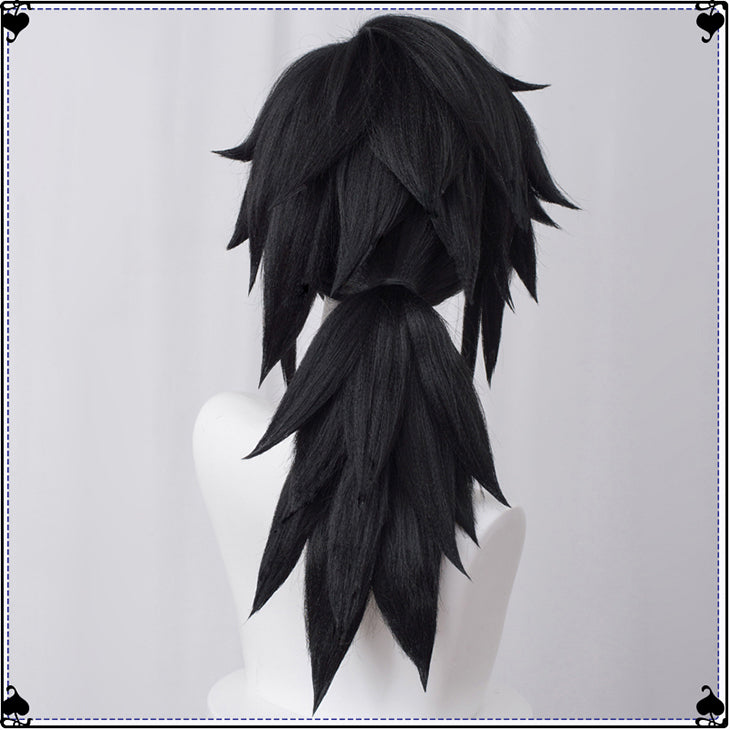 Monenjoy 鬼滅の刃 冨岡 義勇 ウィッグ　きめつのやいば　カツラ　Demon Slayer 　コスプレ道具　つけ毛 - Monenjoy