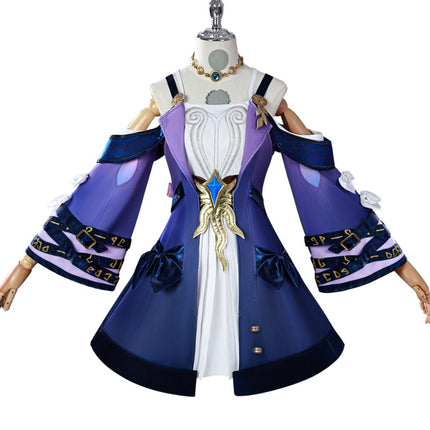 Houkai Star Rail Kyurene One Piece Dress Cosplay Costume Event Purple 