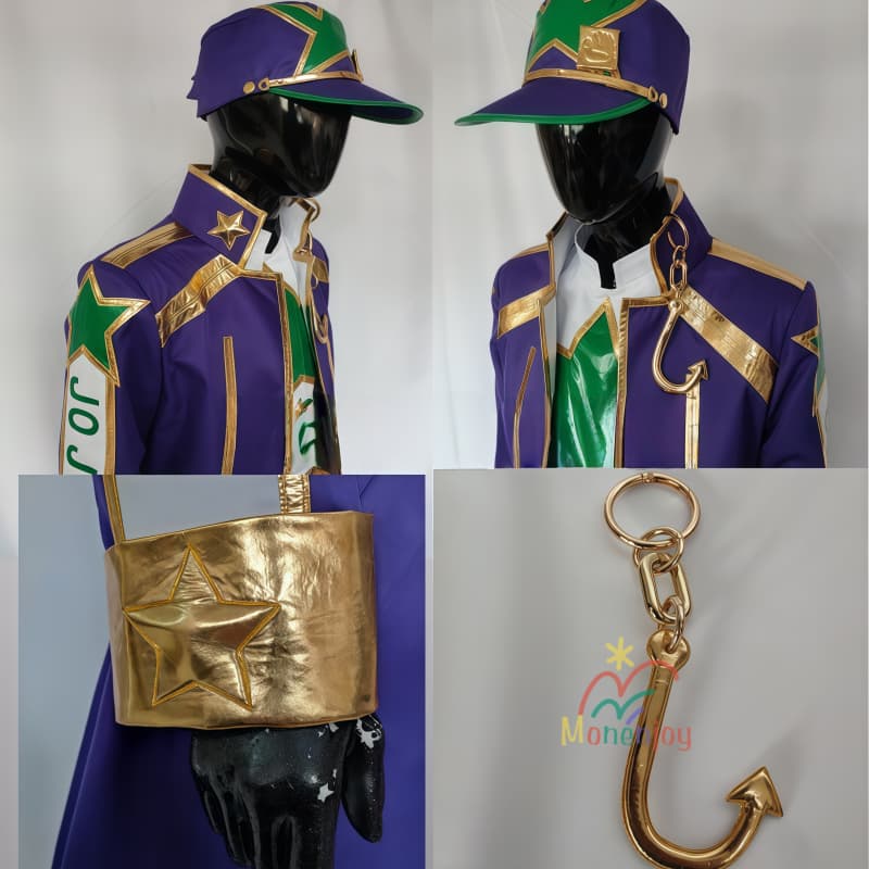 Monenjoy ジョジョの奇妙な冒険　空条承太郎　コスプレ衣装　帽子付　空条徐倫　コスプレ衣装　コスチューム　イベント