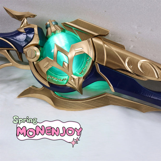 Monenjoy 崩壊スターレイル アナイクス　武器モデル　コスプレ小物　アナクサゴラス　80cm　PLA材　Anaxa　銃の武器　発光番　オンパロス/神悟の樹庭 - Monenjoy