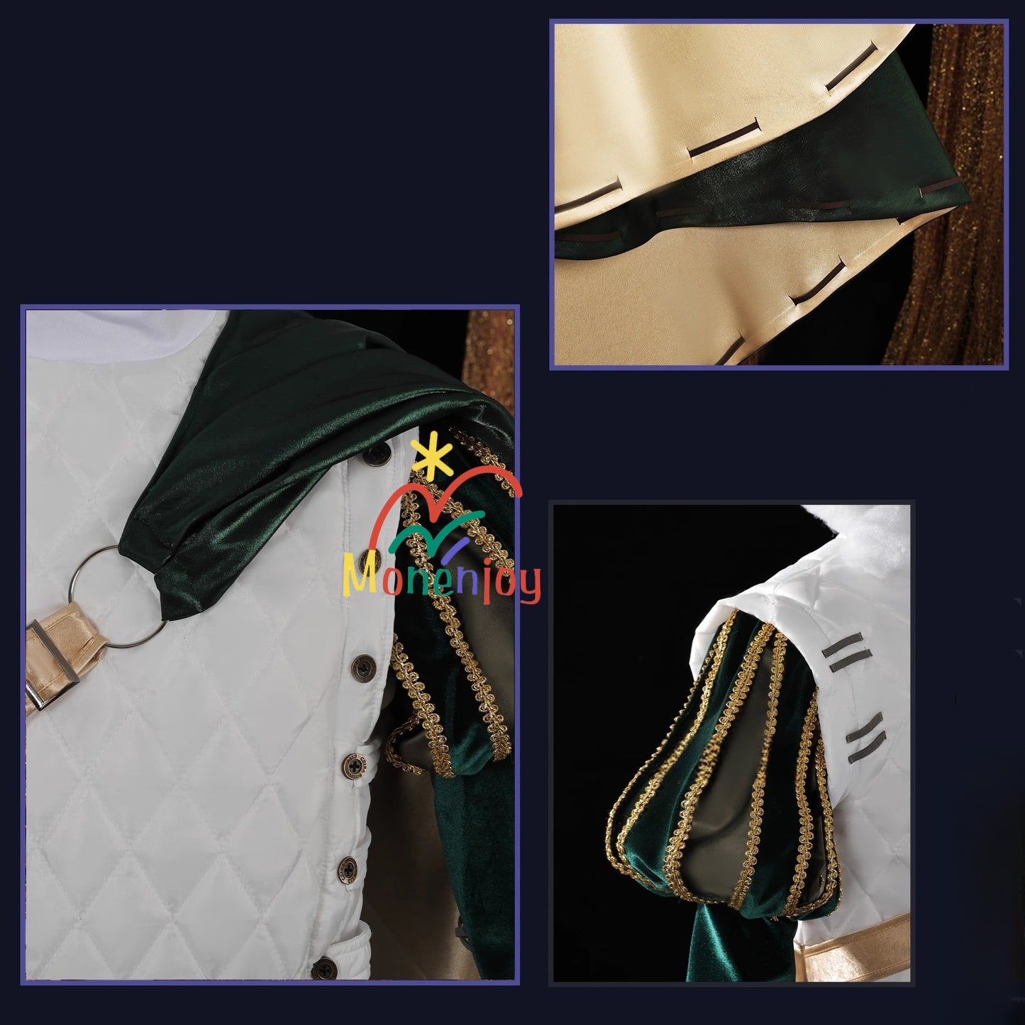 Monenjoy 第五人格 騎士 コスプレ衣装　ボタンメガネ付き コスチュームセットアイデンティティ5 リチャード・スターリング　おしゃれ 　cosplay　GS1201　 - Monenjoy