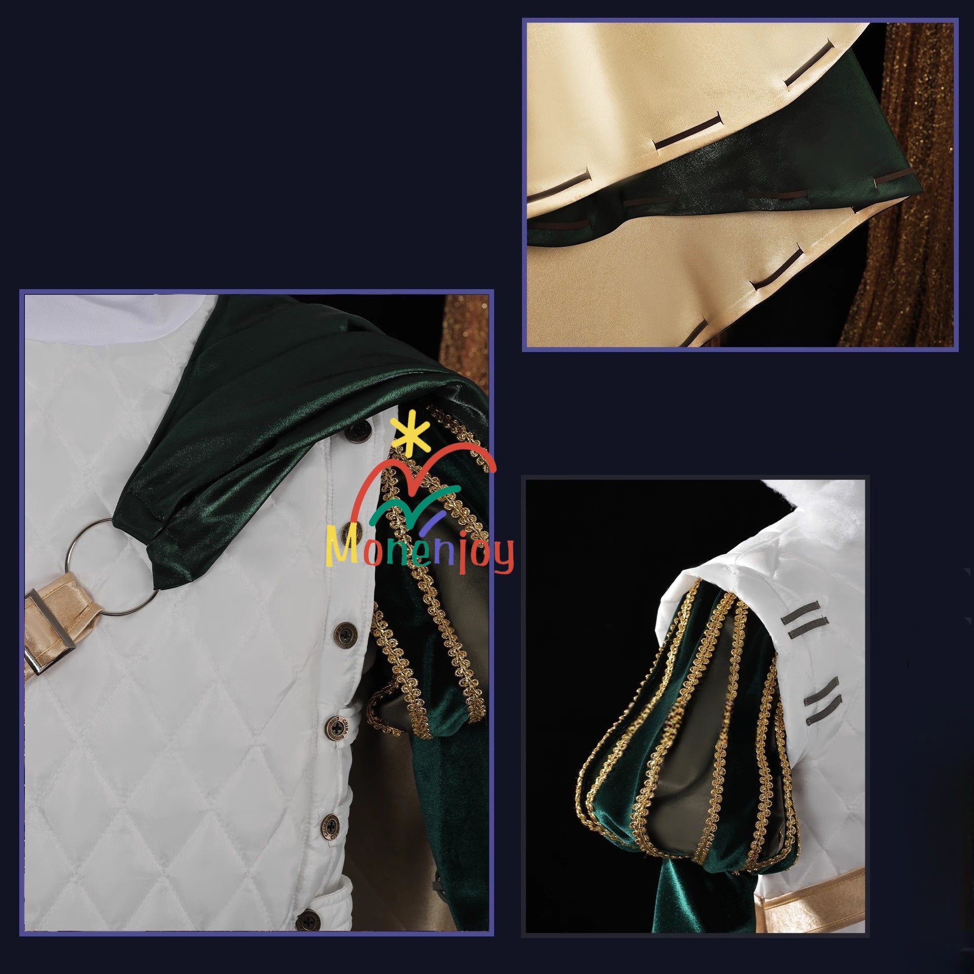 Monenjoy 第五人格 騎士 コスプレ衣装　ボタンメガネ付き コスチュームセットアイデンティティ5 リチャード・スターリング　おしゃれ 　cosplay　GS1201　 - Monenjoy