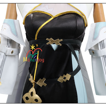 Monenjoy 鳴潮 白芷　コスプレ　びゃくし　コスチューム　ワンピース　かわいい　髪飾り＋イヤリング付 - Monenjoy