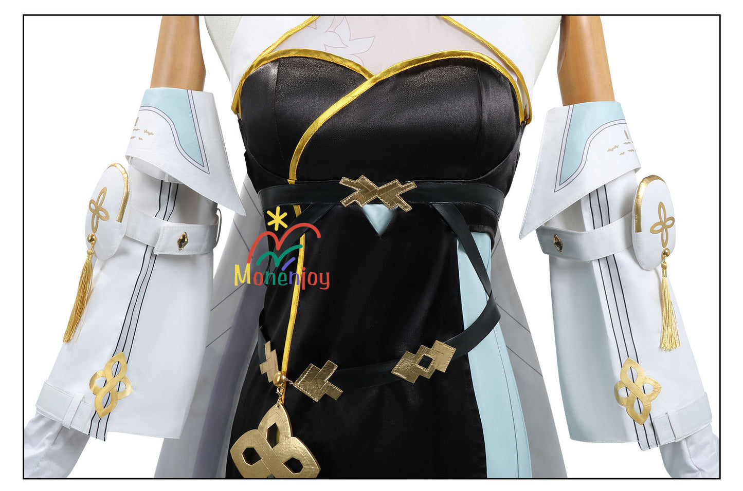 Monenjoy 鳴潮 白芷　コスプレ　びゃくし　コスチューム　ワンピース　かわいい　髪飾り＋イヤリング付 - Monenjoy