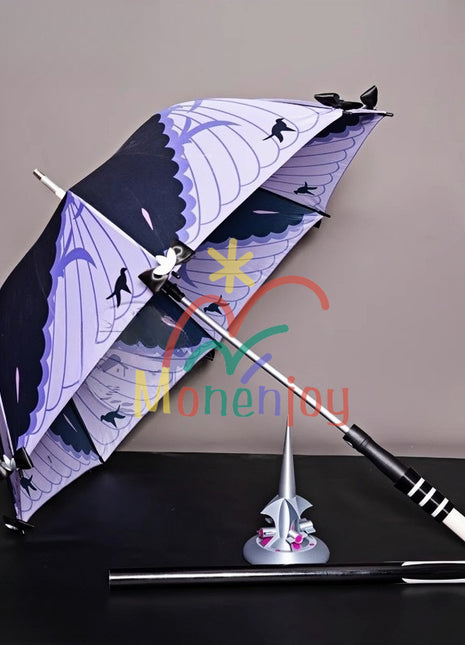 Monenjoyゼンレスゾーンゼロ ビビアン 傘　コスプレ道具　 モッキンバード　ゼンゼロ 　イベント　仮装　傘面直径95cm　傘長約163cm - Monenjoy