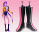 Monenjoy　KPOPガールズ! デーモン・ハンターズ　HUNTRX RUMI　ロングブーツ　靴　ルミ　シューズ　コスプレ衣装　舞台服　ライブ服　KPop Demon Hunters