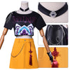 Monenjoy Anime Movie KPOP Girls! Demon Hunters Mila Cosplay Costume with Earrings Rumi Zoe Korean Style KPOP Superstar 