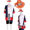 Monenjoy ONEPIECE 火拳のエース 帽子付　白ひげ海賊団 超新星編 衣装 ユニフォーム コスチューム　少年漫画　COS　ハロウィン　舞台衣装　学園祭　クリスマス　イベント - Monenjoy