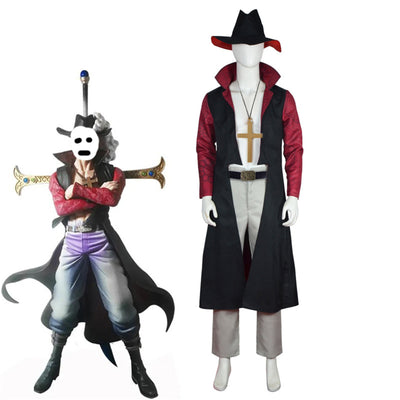 Monenjoy ONEPIECE 東の海編 鷹の目のミホーク 海兵狩 衣装 ユニフォーム　礼服　コスチューム　少年漫画　COS　ハロウィン　舞台衣装　学園祭　クリスマス　イベント - Monenjoy