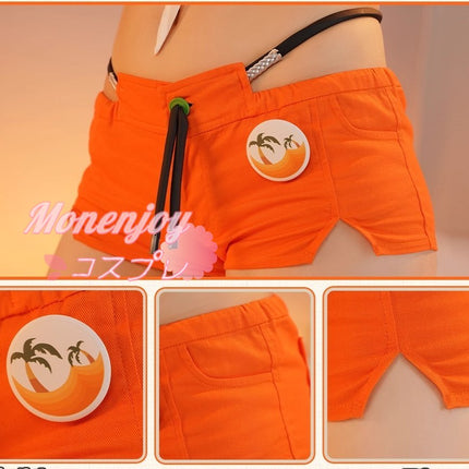 Monenjoy ZenZero Rin Summer Blue Sky ชุดคอสเพลย์พร้อมหมวกและต่างหู ชุดว่ายน้ำ และชุดแต่งกาย สินค้าอนิเมะสุดเก๋ 