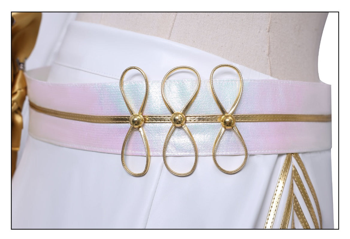 Monenjoy KPOP Girls! Demon Hunters Mira White Cosplay Costume Live Clothes Stage Clothes KPop Demon Hunters