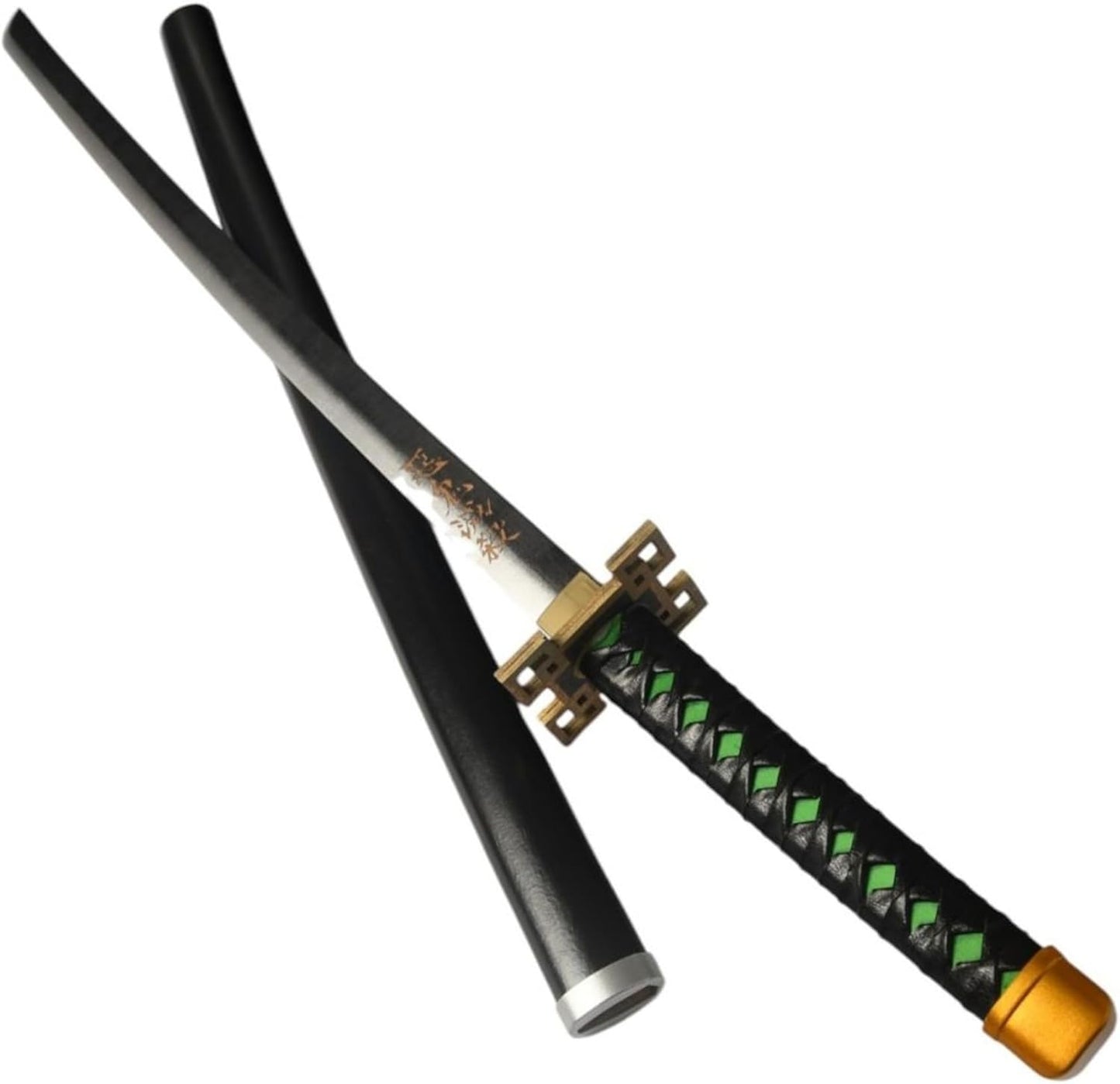 Monenjoy 鬼滅の刃　日輪刀 100cm 武器レプリカ　 冨岡　木 撮影 おもちゃ 武器 木 ハロウィン 舞台道具 剣士 コスプレ道具 レプリカ　 - Monenjoy