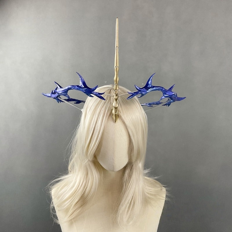 Monenjoy Narushio Cartethyia Hair Accessory Horn Crown Cartethyia Cosplay Prop PLA Material Weapon Model Replica