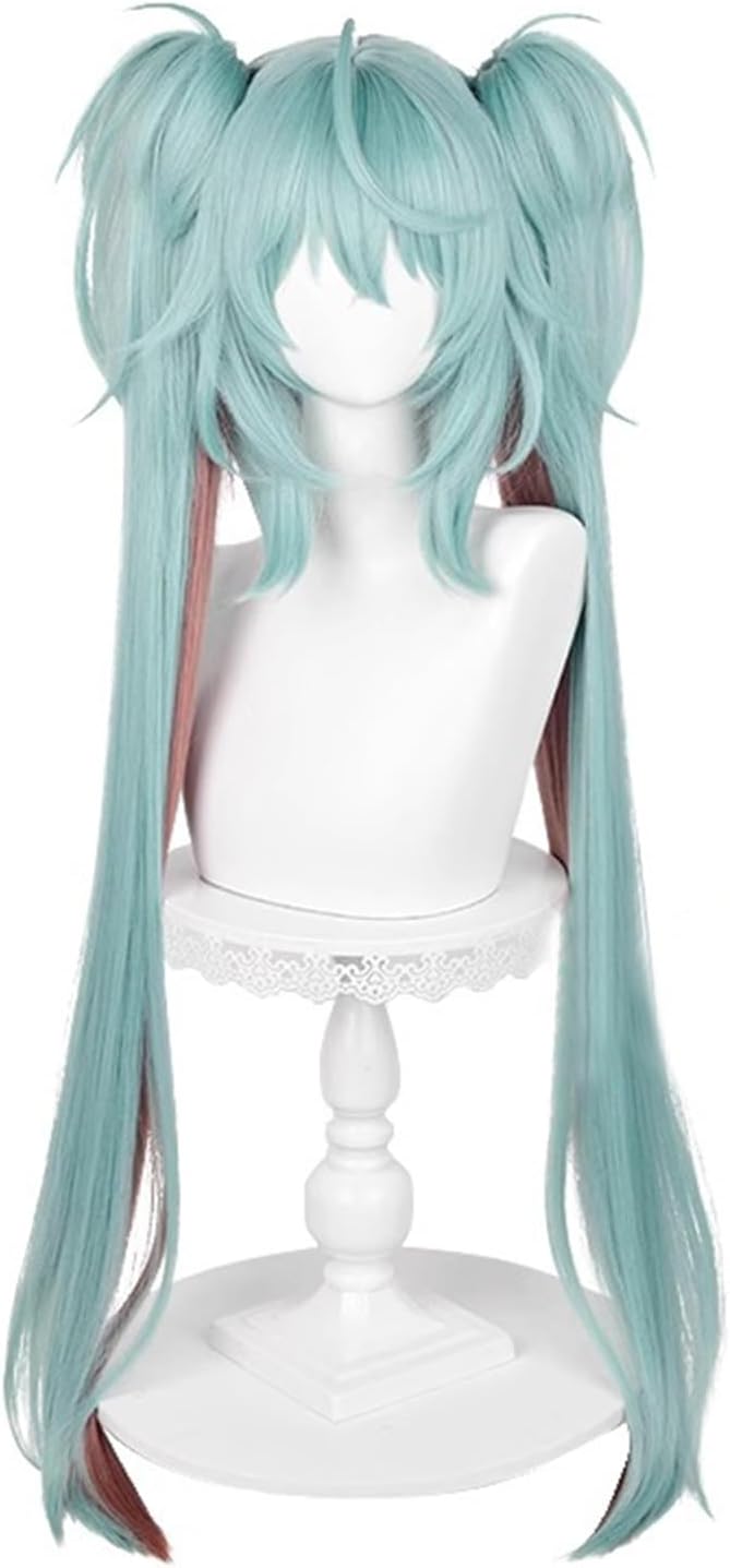 Monenjoy　初音ミク　かつら 鬘 WIG ヴァンパイア 吸血鬼 ウィッグ ネット付き コスプレ　ツインテール カツラ グッズ アニメ コスプレ道具GS1320 - Monenjoy