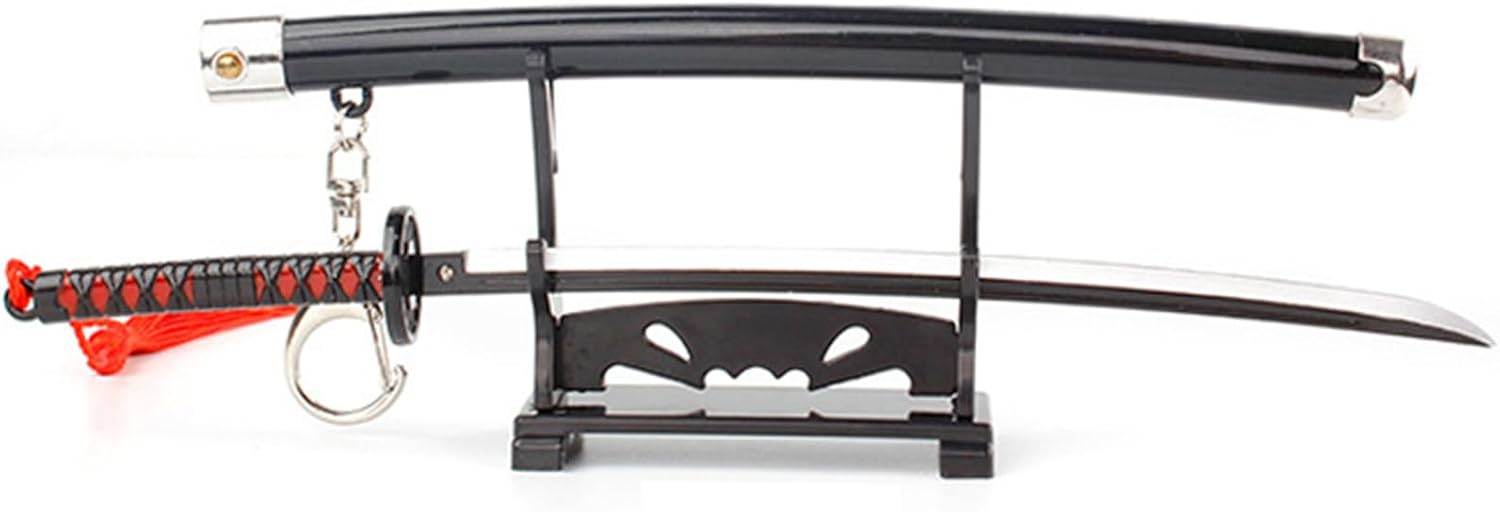 Monenjoy ミニ武器 鬼滅の刃　胡蝶 しのぶ 22cm 押して弾むキーホルダー 未開刃 おもちゃ 合金 レプリカ メタル製 キーホルダーアクセサリー キーリング キーチェーン 小物 雑貨 手遊び 卓上装備品 フィギュア武器 - Monenjoy