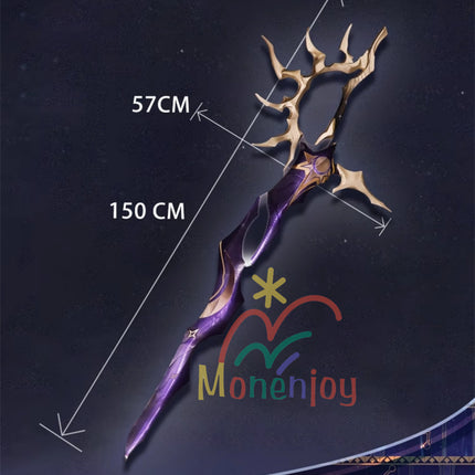 Monenjoy 崩壊スターレイル　フレイムスティーラー　コスプレ道具　剣　150cm　幅57cm　発光　暗黒の潮　火種を盗む者　武器モデル　発光　コスプレ道具GSDJ005
