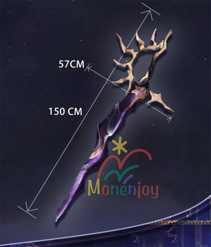 Monenjoy 崩壊スターレイル　フレイムスティーラー　コスプレ道具　剣　150cm　幅57cm　発光　暗黒の潮　火種を盗む者　武器モデル　発光　コスプレ道具GSDJ005