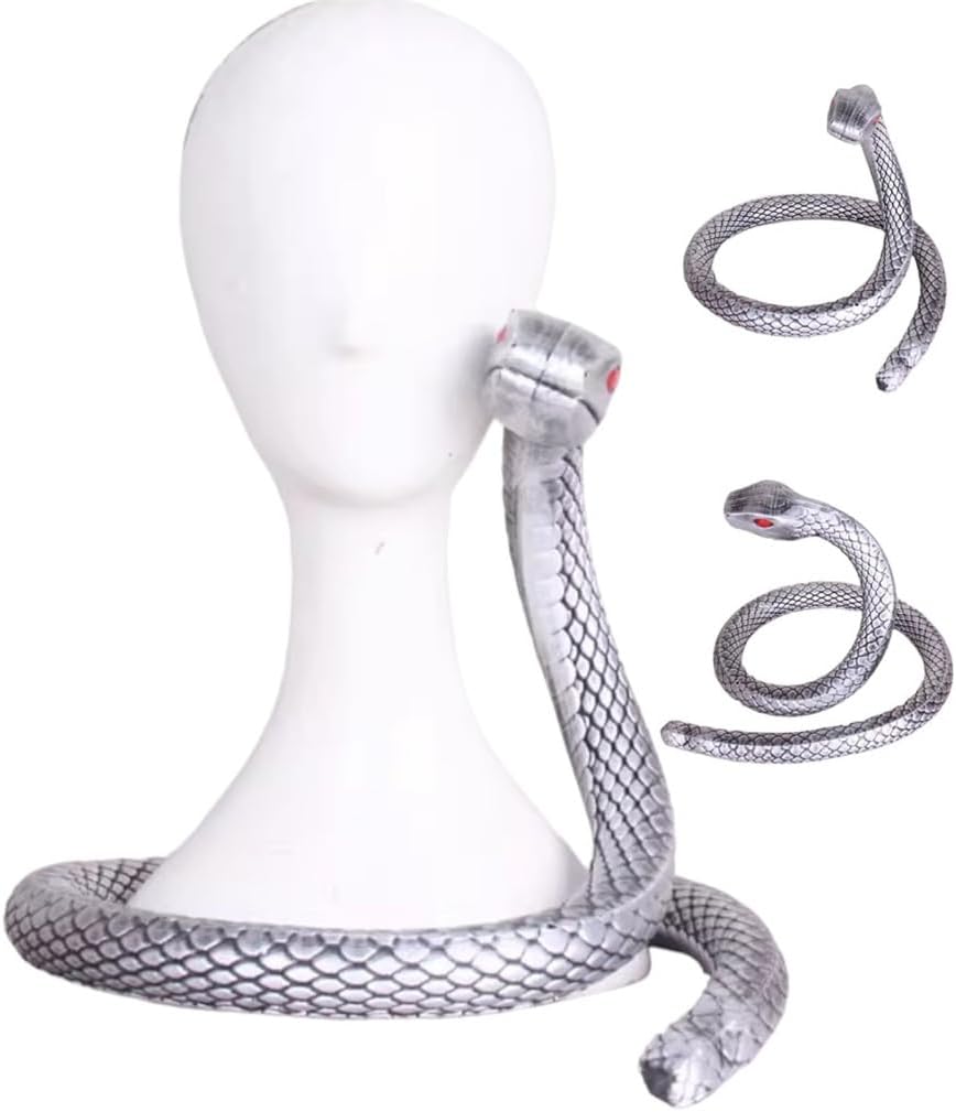 Monenjoy 鬼滅の刃　コスプレ道具 蛇柱 鏑丸 白蛇 115cm 武器 伊黒 小芭内 PU製 手作り 撮影道具 DIY コスプレ道具 イベント おもちゃ ハロウィン - Monenjoy