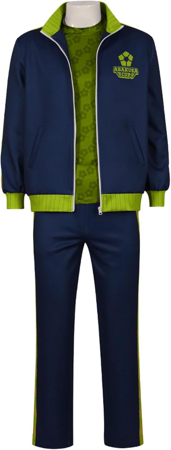 Monenjoy　ブルーロック 御影 玲王 コスチューム みかげ れお ユニフォーム 運動服 公演 コスプレ 衣装 舞台 ASAKUSA 浅草杯 ハロウィン クリスマス プレゼント - Monenjoy
