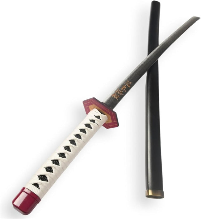 Monenjoy 鬼滅の刃 日輪刀 100cm 武器レプリカ  冨岡 木 撮影 おもちゃ 武器 木 ハロウィン 舞台道具 剣士 コスプレ道具 レプリカ  - Monenjoy