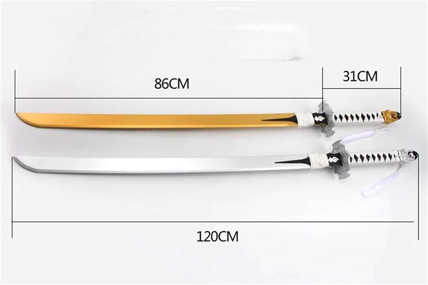 Monenjoy ニーアオートマタ レプリカコスプレ道具　 105cm PU製造 白の契約 黒の誓約 2B 9S 　花火大会 学園祭 ハロウィン 道具 武器 美術刀 ニーアオートマタ コスプレ - Monenjoy