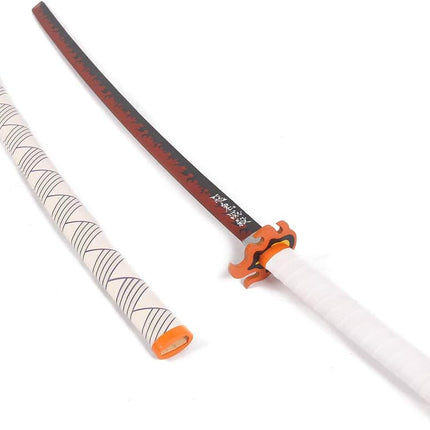 Monenjoy 日輪刀 鬼滅の剣 煉獄 杏寿郎 炎柱 色変わりの刀 赫刀 子供 ハロウィン 侍 剣 武器 レプリカ 軽量 おもちゃ お土産 おみやげ プレゼントクリスマス こどもの日 - Monenjoy