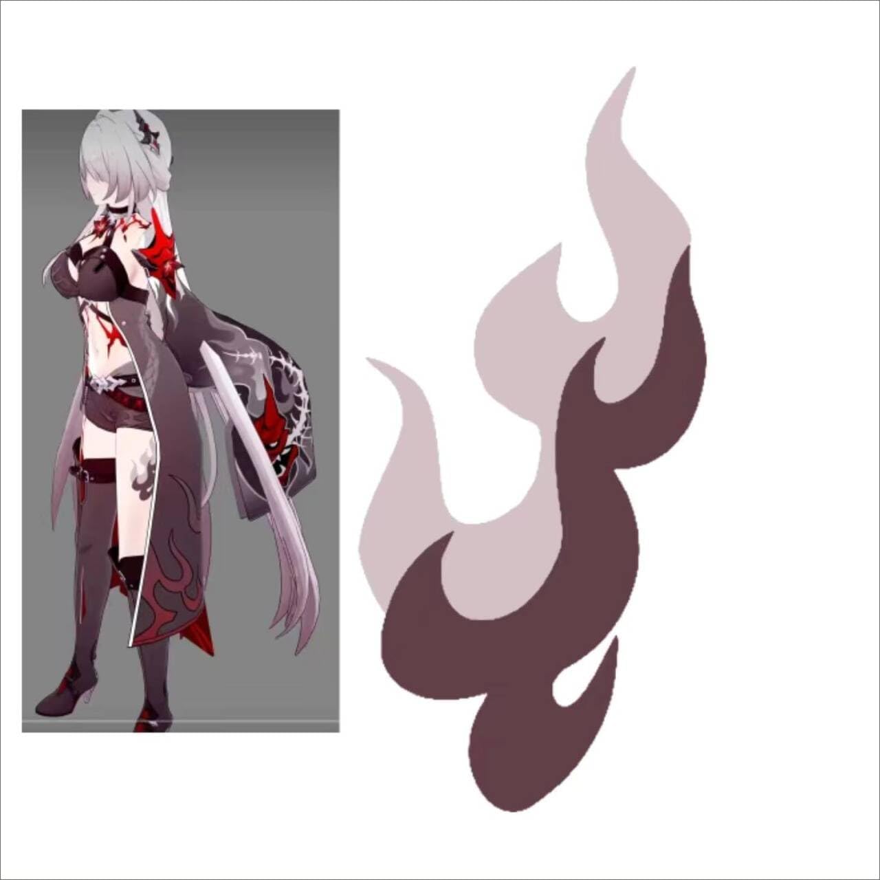 monenjoy 崩壊スターレイル アベンチュリン コスプレ　タトゥーシール　小物 花 炎 文字 顔 背中 首元 ボディーシール セット グッズ 人気 おしゃれ 飾り ファッション ハロウィン イベント 装備品 - Monenjoy