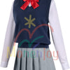 Monenjoy 2.5次元の誘惑 にごリリ 天乃リリサ コスチューム JK服 高校服 ユニフォーム コスプレ衣装 髪飾り付 cosplay ハロウィン クリスマス 仮装 イベント スカート - Monenjoy