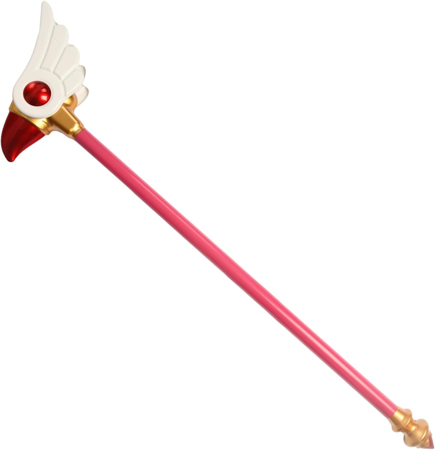 Monenjoyカードキャプターさくら 魔法の杖 封印の杖 透明感 星の杖 85cm クリアカード 魔法少女 道具 武器 魔法の杖 ステッキ 可愛い 樹脂 コスプレ道具 撮影道具 おもちゃ 手遊び ハロウィン コスプレ 武器 道具 用具 ハロウィン イベント - Monenjoy