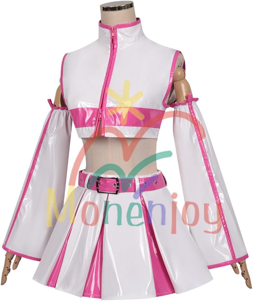 Monenjoy 2.5次元の誘惑 にごリリ 天乃リリサ コスチューム JK服 高校服　翼付　コスプレ衣装 髪飾り付 cosplay ハロウィン クリスマス 仮装 イベント - Monenjoy