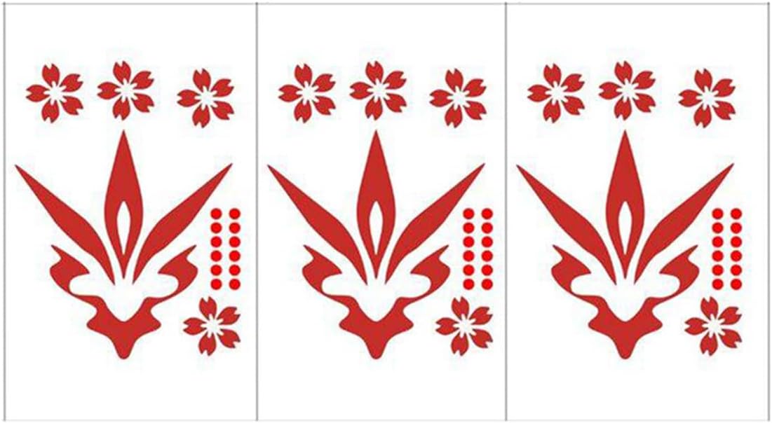 monenjoy 崩壊スターレイル アベンチュリン コスプレ　タトゥーシール　小物 花 炎 文字 顔 背中 首元 ボディーシール セット グッズ 人気 おしゃれ 飾り ファッション ハロウィン イベント 装備品 - Monenjoy