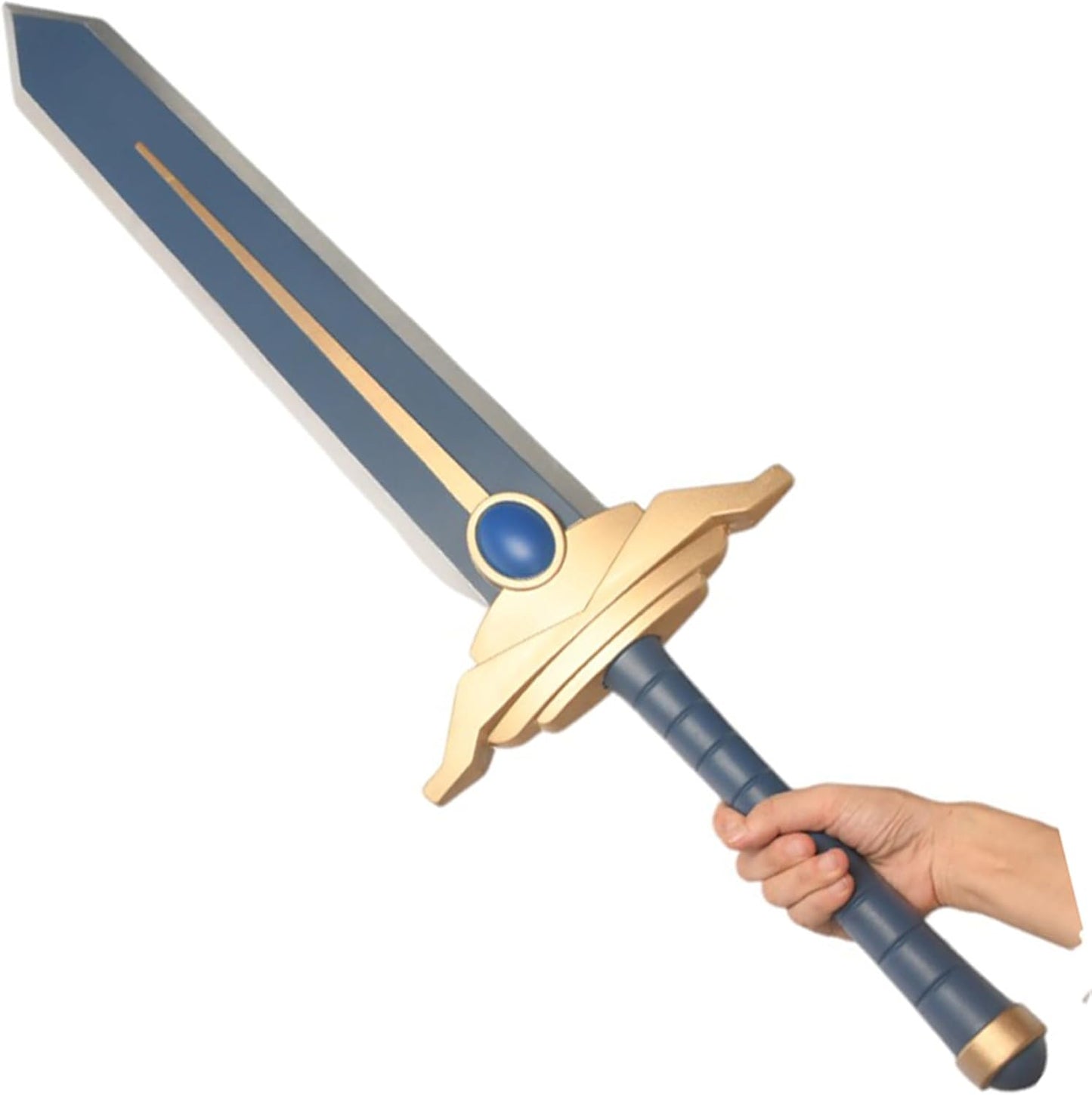 Monenjoy コスプレ道具 葬送のフリーレン ヒンメル 西洋剣 ソード PU製造 110cm 550g 勇者 勇者の剣 コスプレ レプリカ フリーレン 日本刀 手遊び 模擬刀 ハロウィン イベント シュタルク - Monenjoy