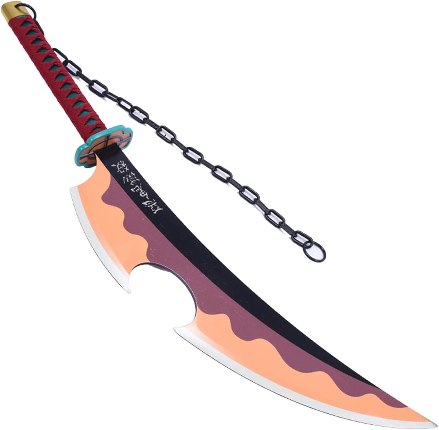 Monenjoy 鬼滅の刃　日輪刀 宇髄天元 82cm 剣士 武士 サムライ 忍者 工芸品 鬼殺隊 武器 インテリア アクセサリー 剣 モデル コスプレ道具 撮影道具 舞台 イベント ハロウィン - Monenjoy