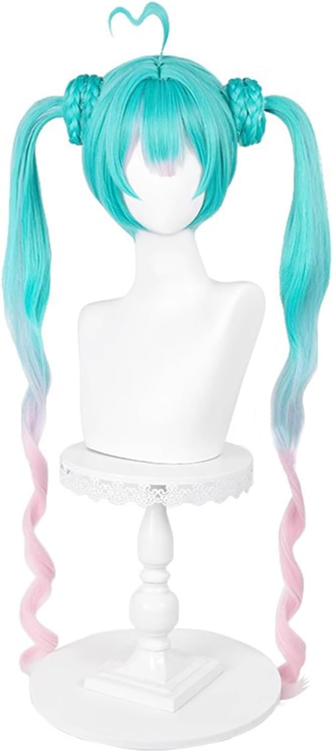Monenjoy　初音ミク　かつら 鬘 WIG ヴァンパイア 吸血鬼 ウィッグ ネット付き コスプレ　ツインテール カツラ グッズ アニメ コスプレ道具GS1320 - Monenjoy