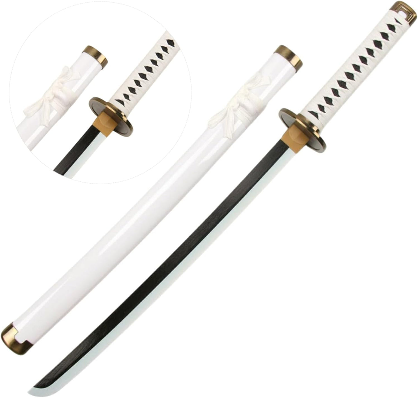 Monenjoy ONE PIECE／ワンピース 海賊狩りのゾロ 良業物 雪走 76cm 剣豪 ワノ国 三刀流剣士 武士 サムライ 武器 木 撮影 三刀流剣士 コスプレ道具 大業物21工 - Monenjoy