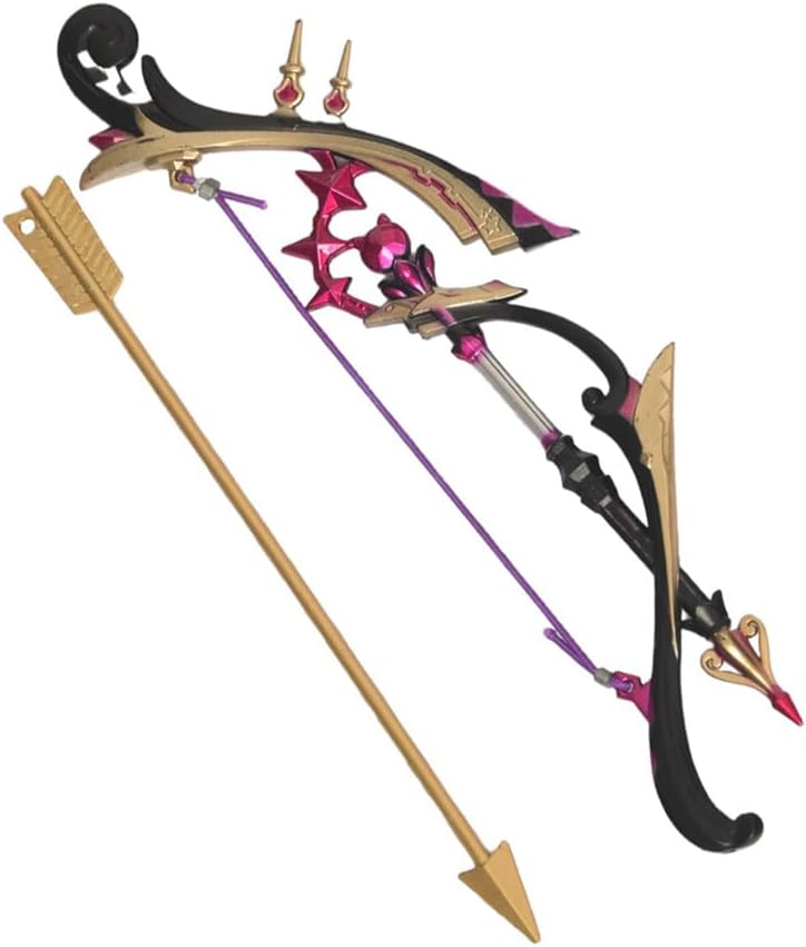 Monenjoy 原神　ミニチュア フィヨルドの歌 フータオ(胡桃) モデル 槍 長柄武器 22cm ミニ武器 おもちゃ 卓上装備品 コスプレグッズ 1/6ver 合金製 塗装済み完成品フィギュア周 - Monenjoy