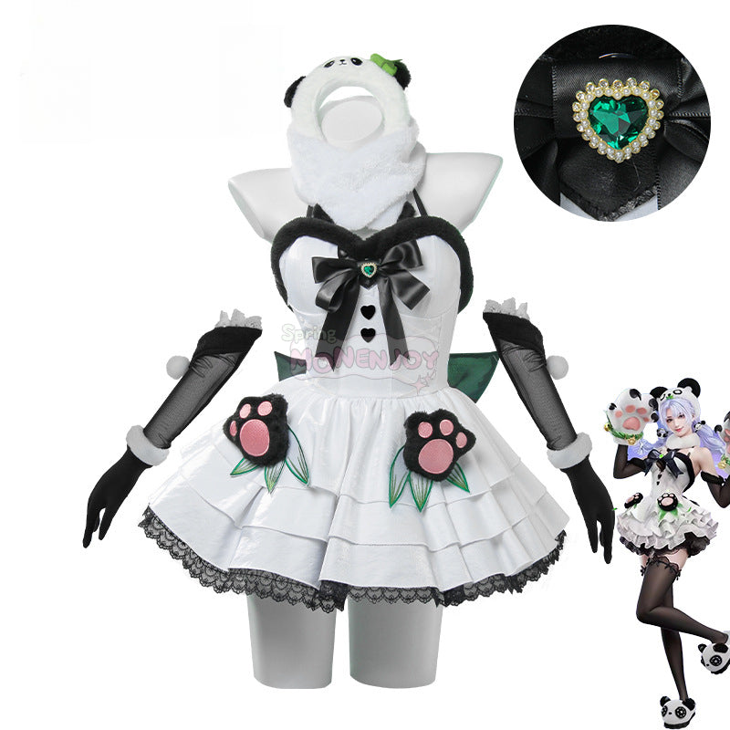 Monenjoy NARAKA: BLADEPOINT シンミョウ 武者 沈妙 コスプレ衣装　シンミョウ　パンダ印象服　GS1321 - Monenjoy