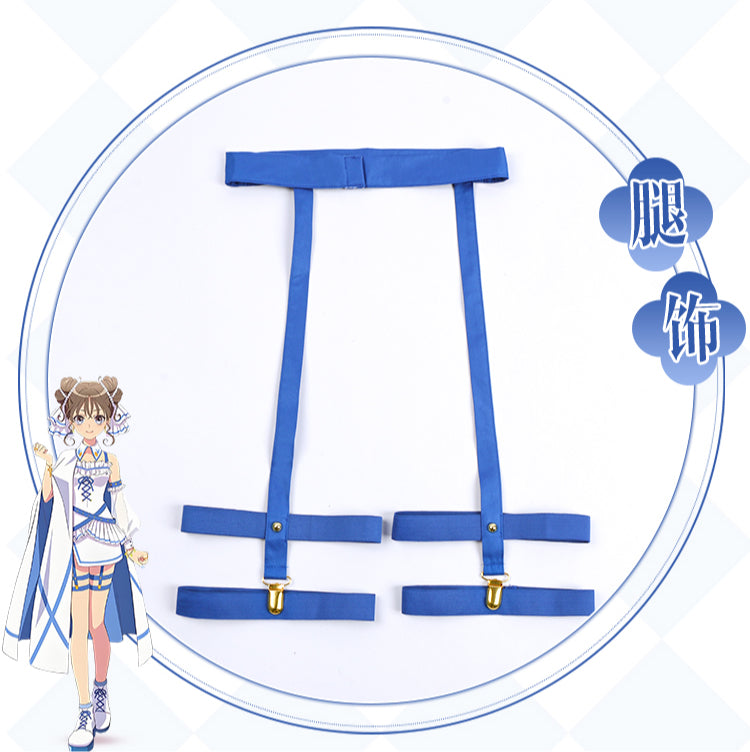 Monenjoy　前橋ウィッチーズ 　上泉 マイ　三俣 チョコ　青色　コスプレ衣装　黄色　ライブ服　舞台服　コスチューム　魔女　GS1903