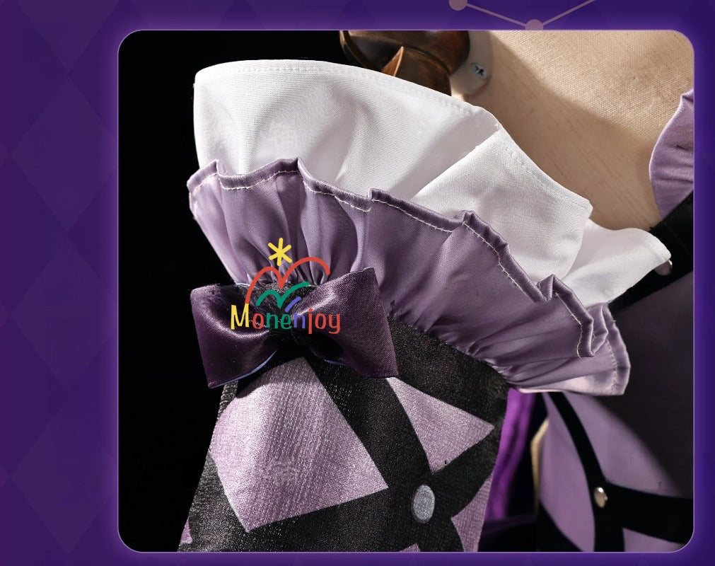 Monenjoy　崩壊スターレイル　マダムヘルタ　コスプレ衣装　洋服　ワンピース　3d樹脂製アクセサリー　コスチュームGS1204 - Monenjoy