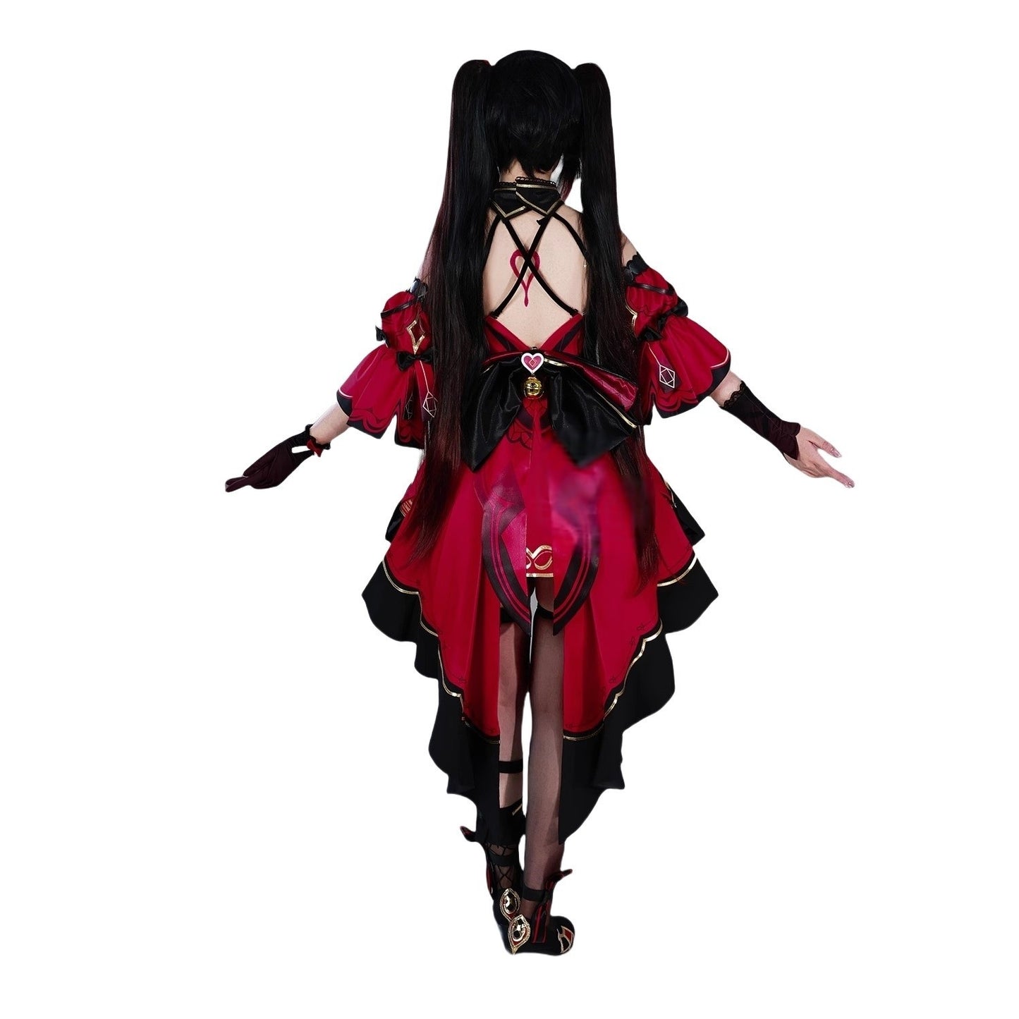 Monenjoy 崩壊スターレイルx崩壊3rdコラボ 花火　願い拓く天光　花火·千面役者　コスプレ衣装　仮面の愚者　コスチューム　イベント　仮装　cosplay　ウィッグ＋マスク追加可能 - Monenjoy