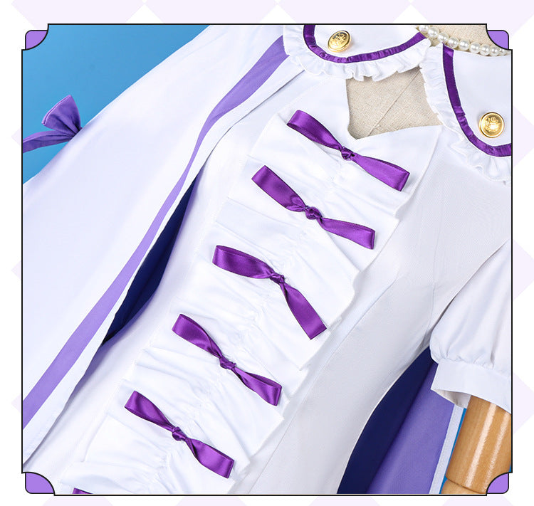 Monenjoy　前橋ウィッチーズ 新里 アズ　紫色 コスプレ衣装　ライブ服　舞台服　コスチューム　魔女　