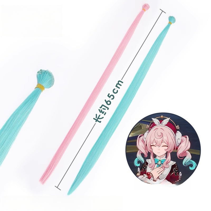 Monenjoy HonkaiStaRrail スターレイル 崩スタMMD部 ヒアンシー 微光の医師 ヒアシンシア Hyacinthia Hyacine 风堇 ウィッグ　可愛い　地雷系 カツラ　コスプレ道具　イベント - Monenjoy