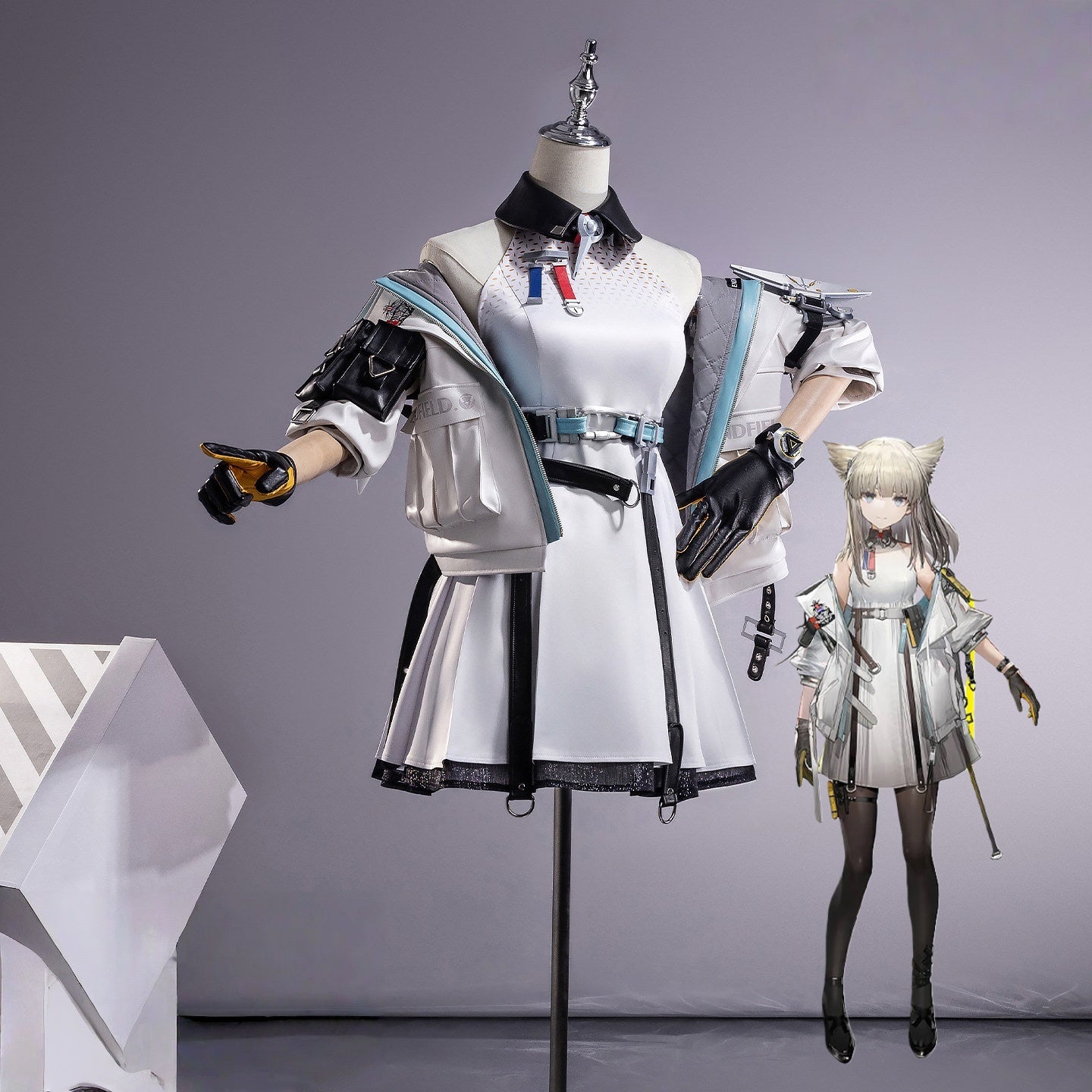 Monenjoy　アークナイツエンドフィールド　ペリカ　コスプレ衣装　洋服　ドレス　コスチューム