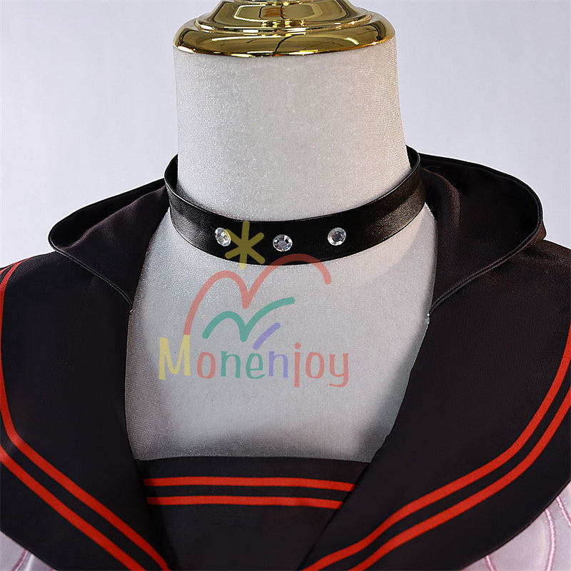 Monenjoy Zenless Zone Zero Ukinami Yuzuha Cosplay Costume Kaidanya Hair Accessory Bag JK Clothes Mini Skirt Cute Landmine Style