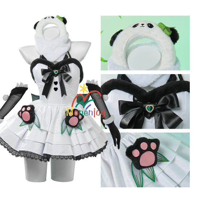 Monenjoy NARAKA: BLADEPOINT シンミョウ 武者 沈妙 コスプレ衣装　シンミョウ　パンダ印象服　GS1321 - Monenjoy