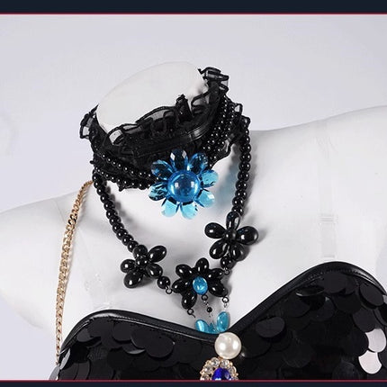 Monenjoy　アイデンティティ5　踊り子　クロートー　コスプレ衣装　IdentityV　コスプレ　眼鏡＋3ｄ樹脂アクセサリー＋鞄付　GS1158 - Monenjoy
